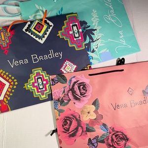 Vera Bradley GiftBags-Painted Med/Havana Rose/Camo
